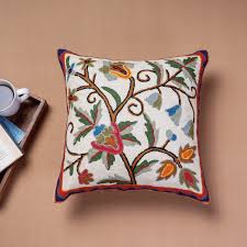  Woolen Thread Embroidery Cushion Cover